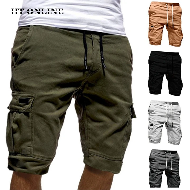 Summer Cargo Shorts Men Military 