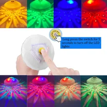 

LED Diamond Bath Lamp Underwater Light RGB Submersible Disco Colorful Party Show Light Swimming Pool Hot Tub Spa Baby Bath Lamps