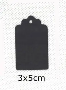 12 1000pcs Kraft Bookmark with Scalloped Edge Blank Gift Tags DIY Creative Price Label Paper Hang Tags - Цвет: 12