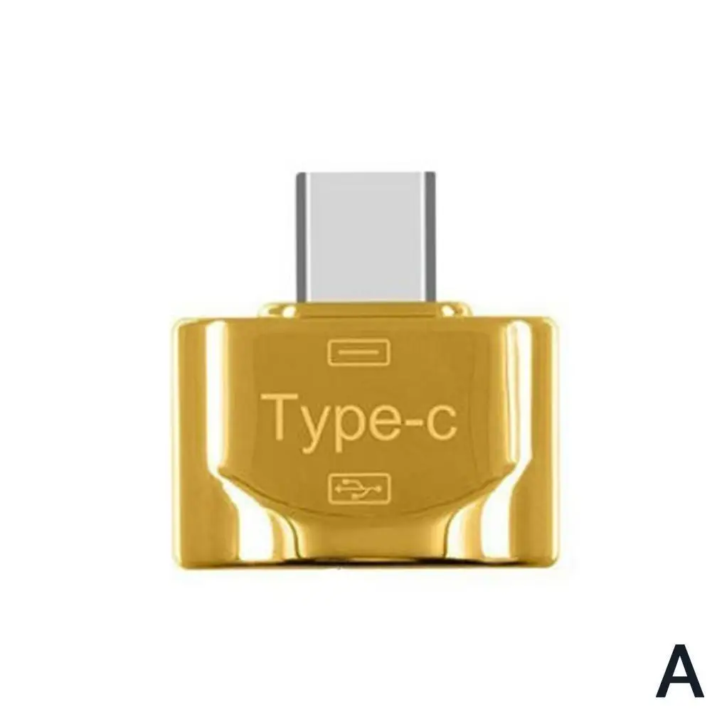 Металлический USB 3,1 type-C штекер USB 2,0 A Женский OTG адаптер для передачи данных Тип C OTG адаптер для samsung S8 для MacBook серия - Цвет: A