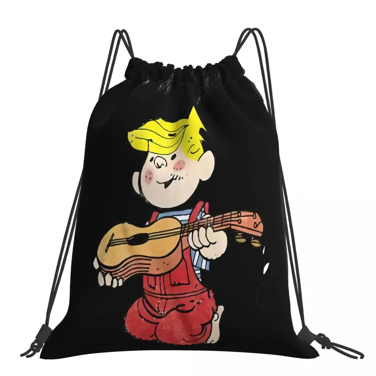 Tiras de cómic de la menaza para adultos, cuerdas de guitarra rota, gran oferta, mochila
