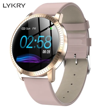 

LYKRY CF18 Women Smart Watch IP67 Waterproof Heart Rate Blood Pressure Monitor Multi Sport Modes Tracker for Xiaomi huawei phone