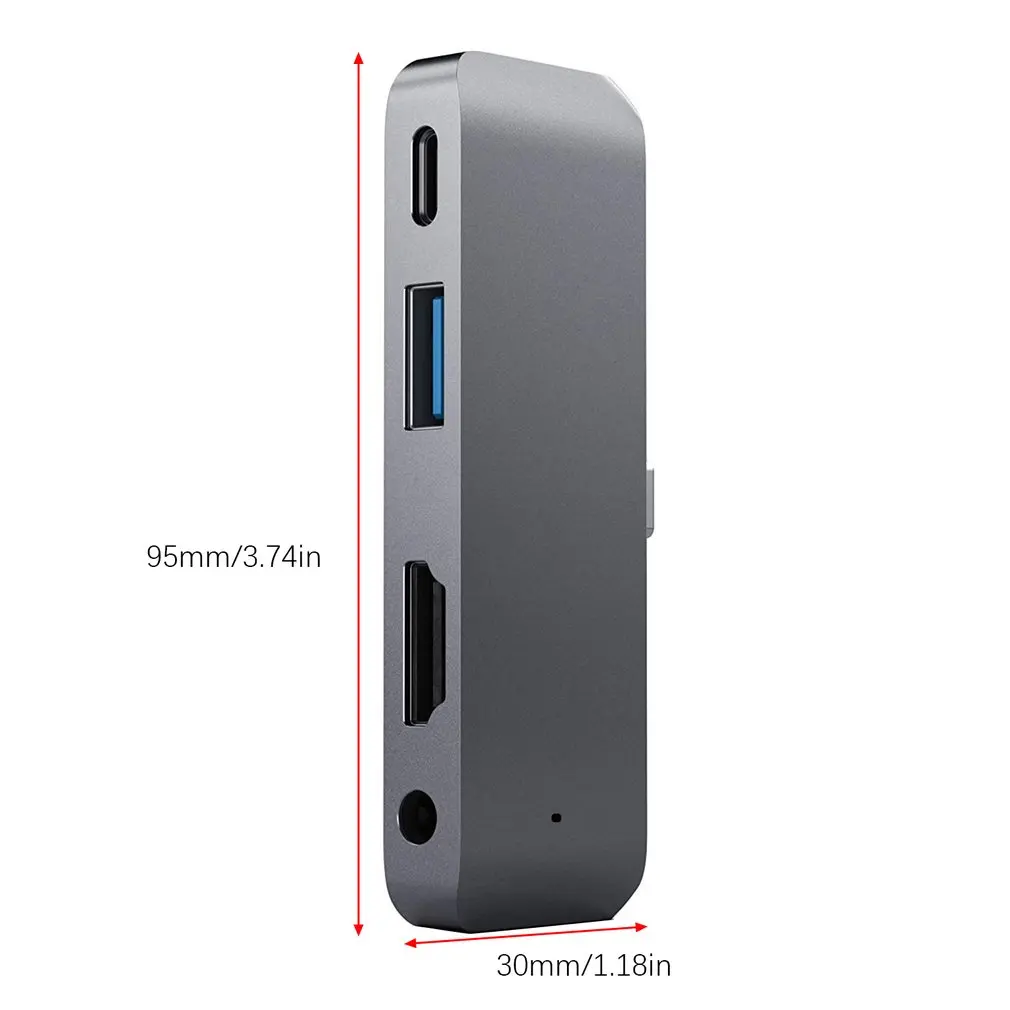 USB 3,1 type-C Om USB3.0 концентратор HDMI 3,5 мм аудио PD Отправка 4 в 1 ноутбук док-станция для Macbook Air Pro