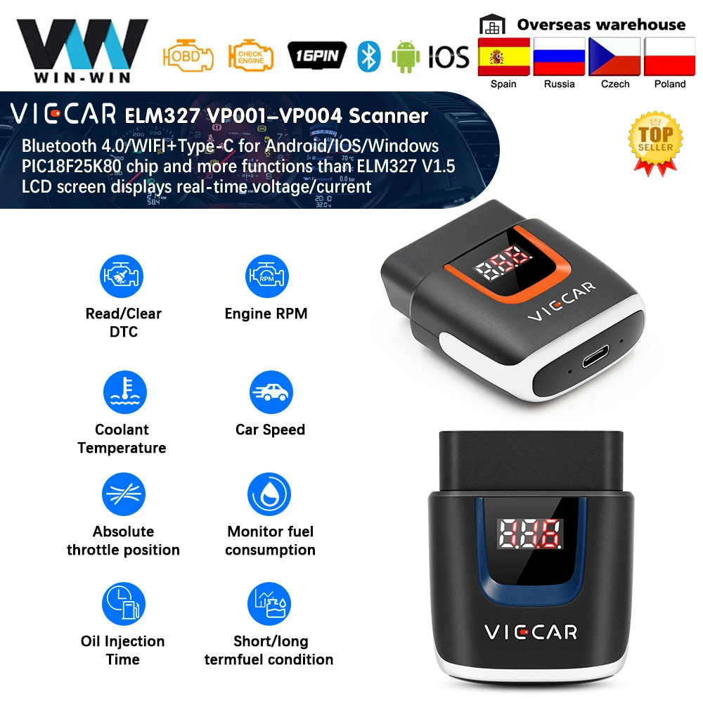Best Offers OBD2 WIFI 327-Scanner ELM ODB2 Car-Diagnostic PIC18F25K80 Auto-Tools ELM327 Bluetooth-4.0 Ma5B83N8A