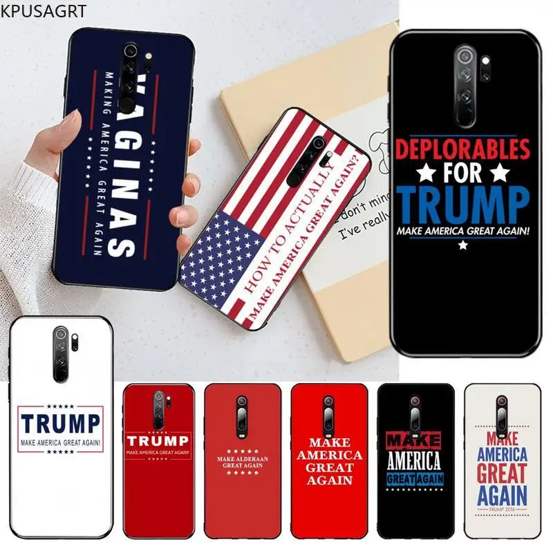 MAKE AMERICA GREAT AGAIN мягкий черный чехол для телефона Redmi Note 9 8T 8A 7 6 6A Go Pro Max K20 K30 |