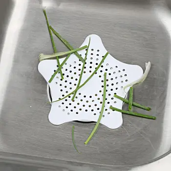 

Kitchen Gadgets Accessories Star Outfall Drain Cover Basin Sink Strainer Filter Shower Hair Catcher Stopper