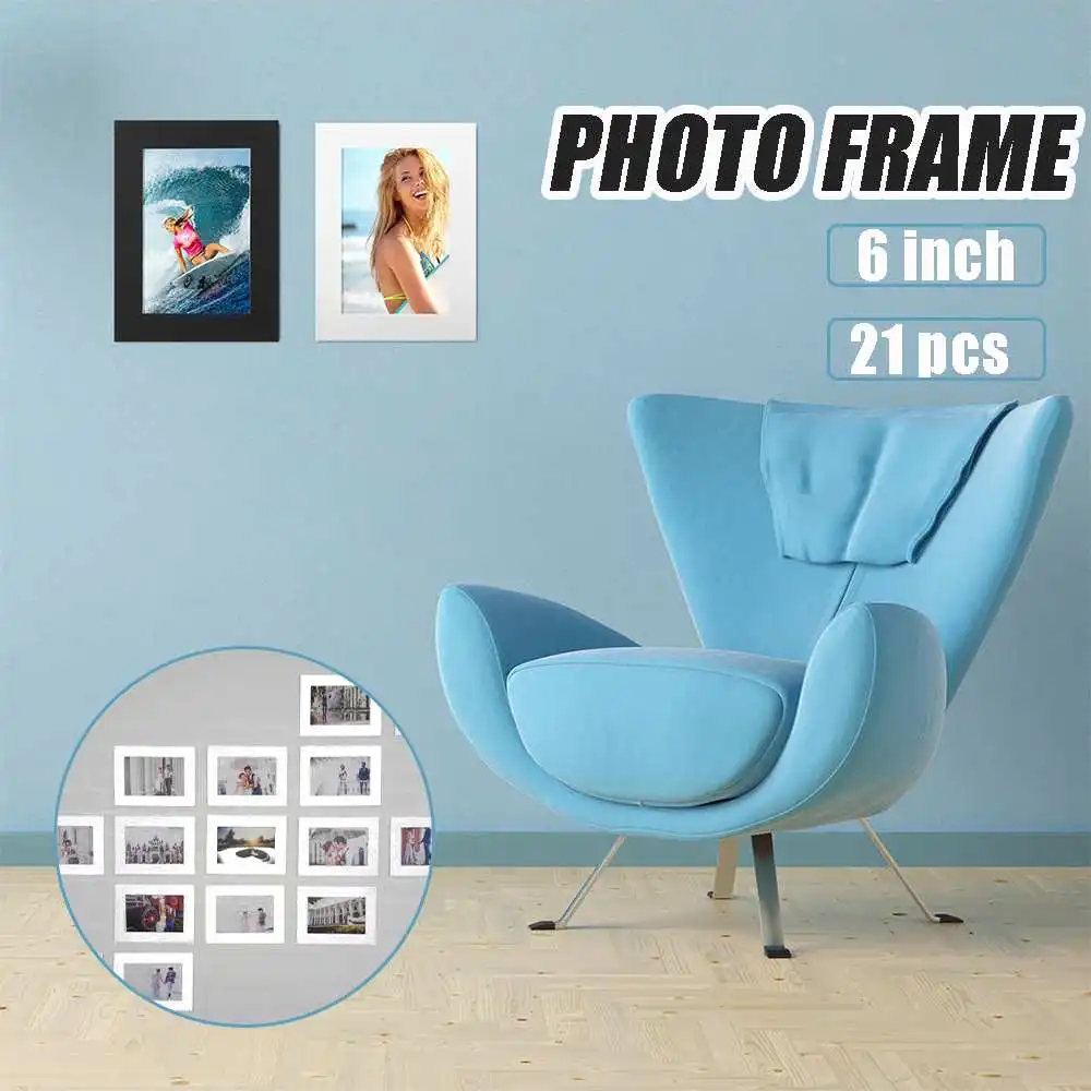 DIY морозный стиль бумажная фоторамка настенная гостиная спальня Съемная смешная картинка украшения для дома настенная бумага