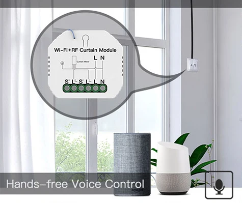 Módulo de interruptor de cortina inteligente rf433