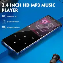 2,4 дюймовое металлическое HD Сенсорный экран MP3 MP4 плеер IPX4 Водонепроницаемый без потерь подходит для ответа на звонки и прослушивания музыки плеер HiFi Портативный 4/8/16 ГБ Lecteur MP3