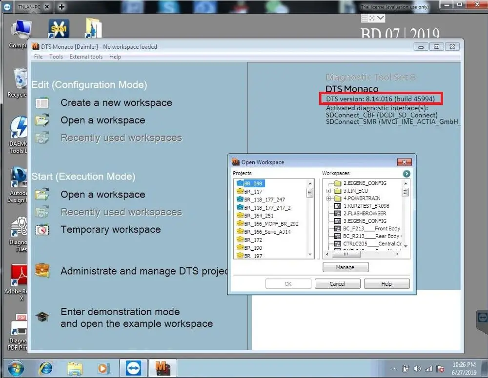  201912 MB estrella C4 C5 SD C4 completa Software incluido DAS/EPC/WIS/EWA/VEDIAMO/DTS8.14/HHTWIN/PL