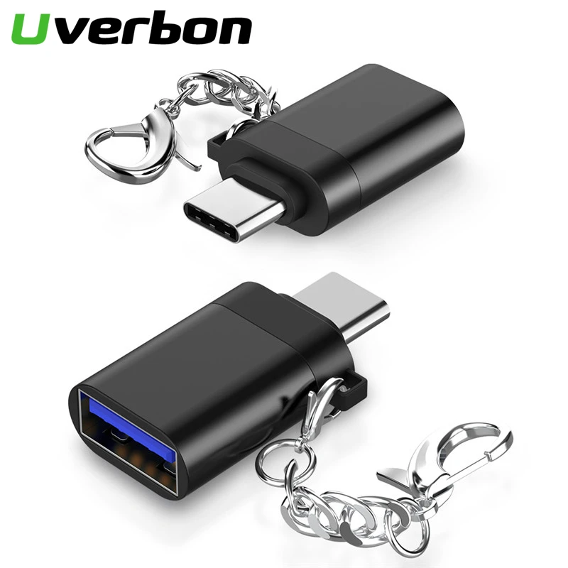 USB C OTG Adapter Fast Speed 5Gbps/S USB 3.0 to Type C Converter Adapter Cable with Chain for For Macbook pro Air Samsung USB-C hdmi phone adapter