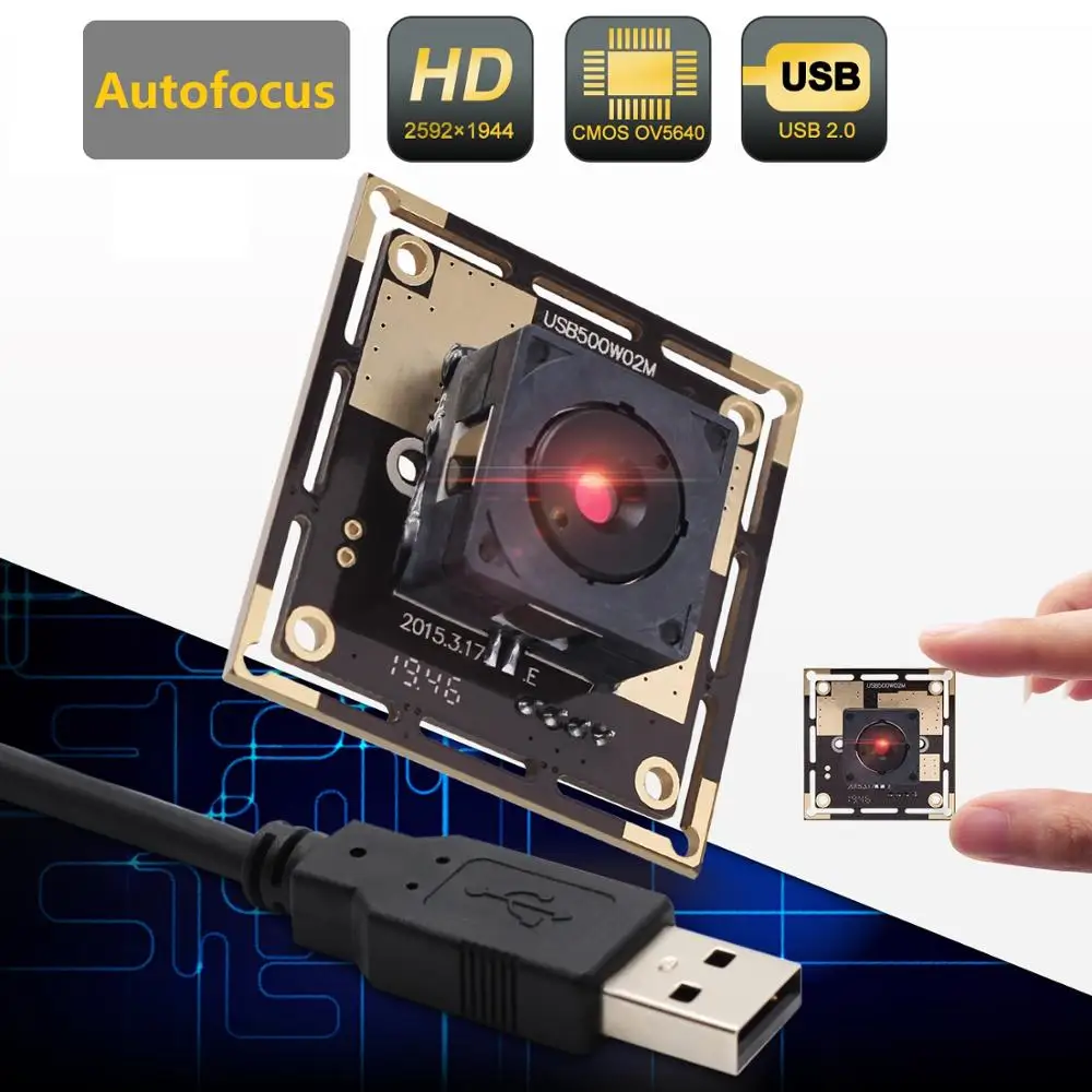 5mp usb микроскоп автофокус cmos плат модуль камеры ELP USB500W02M|camera module|module wlancamera lighter |