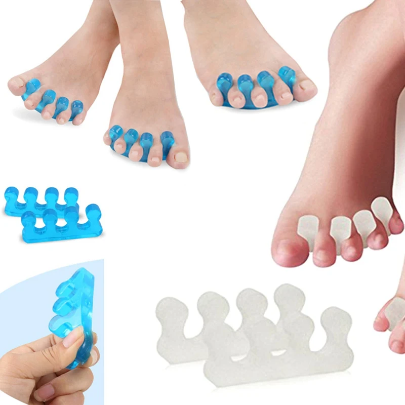 1Pair Silicone Gel Hammer Toe Separator Correction Straightener Orthopedic Metatarsal Rings Feet Care Shoes Cushion foot Pads