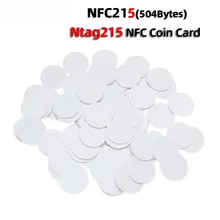 

30/20pcs NFC Ntag215 Coin TAG Key 13.56MHz NTAG 215 Card Label RFID Ultralight Tags Labels 25 mm diameter Round Box