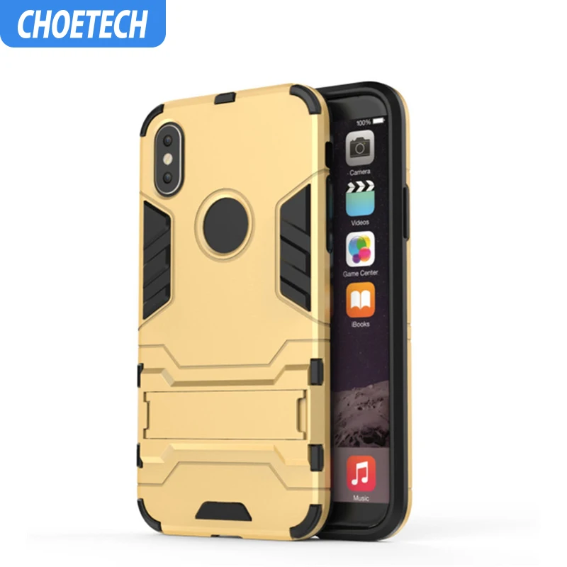 CHOETECH анти осенний Кронштейн подходит для Iphone Apple X XR MAX 6 7 8plus 5 SE Stealth Full pack Armour Чехол