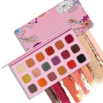 

1M Minimum 10 ,Total 18 colors Matte Pearl Pink Eye Shadow Can Private Label Custom Logo If meet Minimum Wholesale Cosmetics