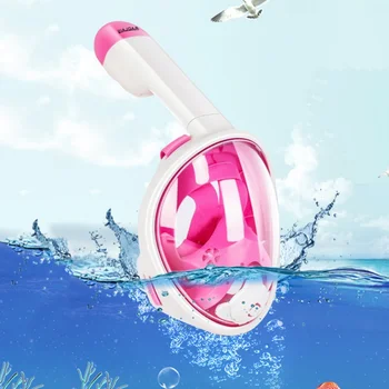 

Children Snorkel Diving Mask Pink Full Face Anti Fog Snorkeling Diving Mask Kids Underwater scuba diving mergulho
