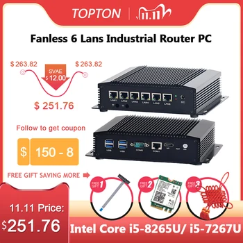 Preise Hohe Konfigurationen Pfsense Pc Intel Core I5 8250U 2400Mhz DDR4 RAM Slot Max 32GB Firewall Router Prozessor 6 Lans AES-NI VPN Pc