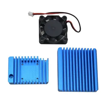 

Metal Enclosure Cooling Case Cover with Cooling Fan for NanoPi R2S Mini Router