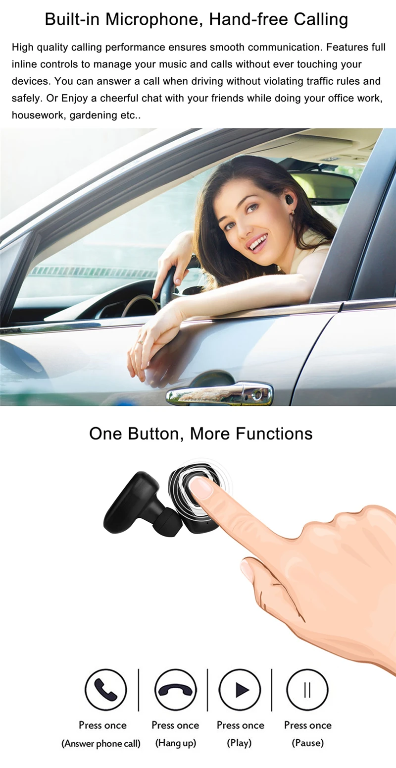 Bluetooth наушники A7 TWS настоящие беспроводные наушники Bluetooth 4,0 стерео наушники с зарядным устройством портативные мини наушники cascos inalambrico bluetooth oreillette bluetooth sans fil cauricolari