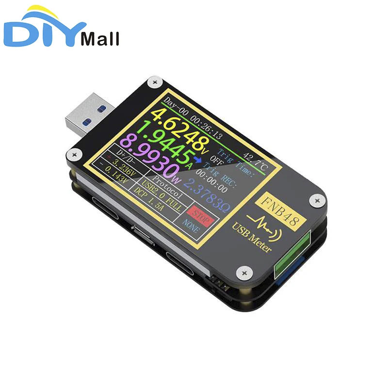 

FNB48 PD Trigger Voltmeter Ammeter Current and Voltmeter USB tester QC4 + PD3.0 2.0 PPS fast charging protocol capacity test