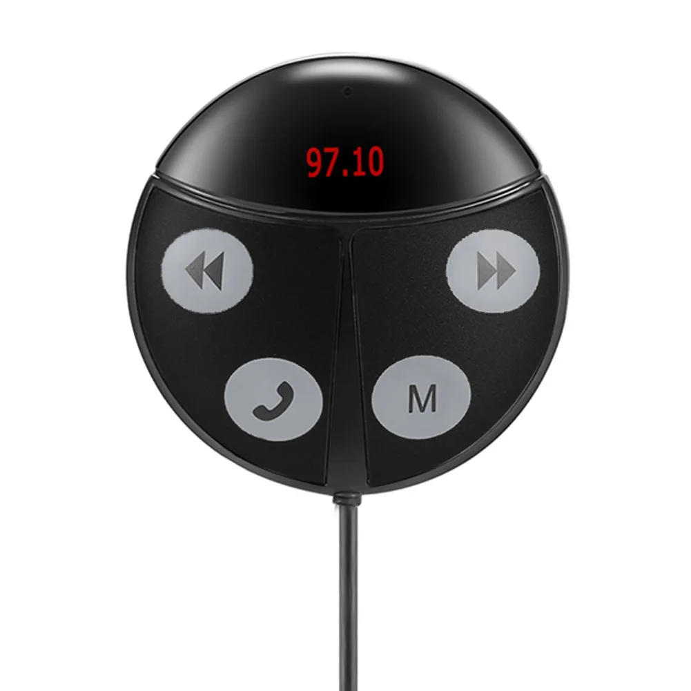 2 в 1 Bluetooth приемник USB интерфейс Универсальный Прочный Божья коровка в форме автомобиля установлен стабильный адаптер FM передатчик Портативный