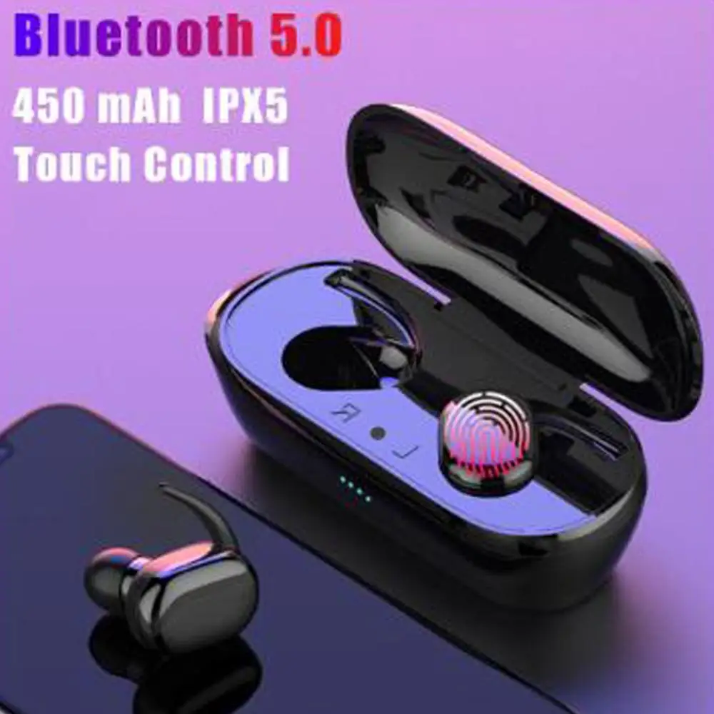 Bluetooth 5.0 Kopfhörer In-Ear Sport Headset für iPhone Huawei Touch Control Neu 