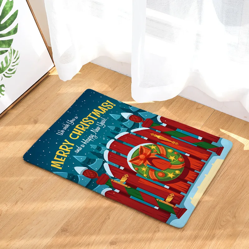 Merry Christmas серия коврик для дома украшение нескользящий Пол Дверной Коврик для гостиной/ванной/прихожей/улицы