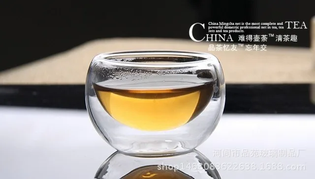 Borosilicate/Heat-resistant Glass/Tea Cup/Double-layer Cup/Teacup/Kung Fu Tea Ceremony/Coffee Cup/50 Ml