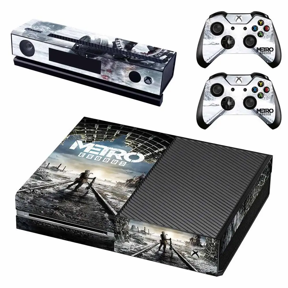 Наклейка s Metro Exodus для xbox one, наклейки на кожу, стикеры Adesivo для xbox one, консоль Kinect, два контроллера