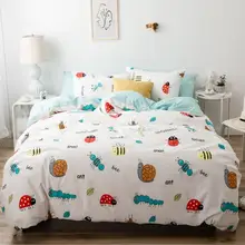 3 шт., детское постельное белье со зверями, хлопковая кроватка, Комплект постельного белья, мультяшное животное, включает в себя наволочку, простыню, пододеяльник без наполнителя