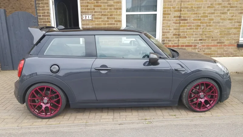 ミニ F56 ドゥエルスタイルファイバーグラスリアスポイラーカーボンファイバーブレード