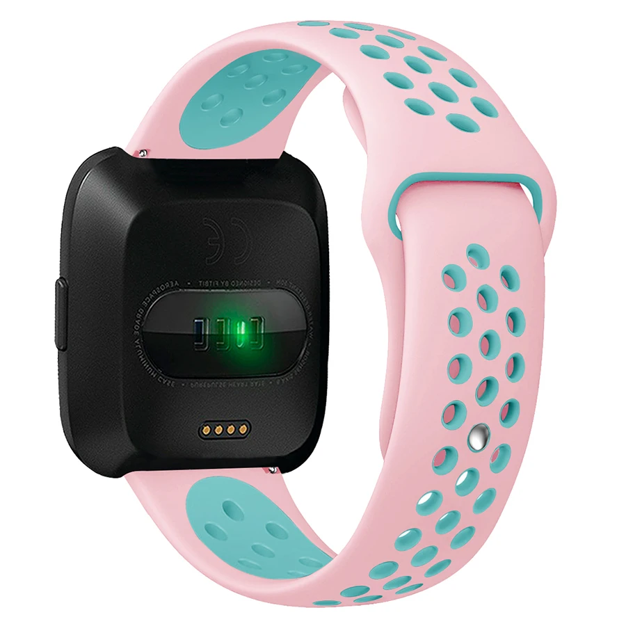 Спортивный двойной силиконовый ремешок для Fitbit Versa/versa 2 Smart Watch Band Сменные аксессуары для Fitbit Versa Lite Correa