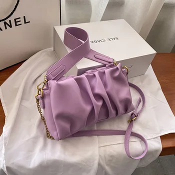 

Women Shoulder Bags Leather Crossbody Bags Solid Color Messenger Bag Ladys Quality Clutches For Women Handbag And Purse