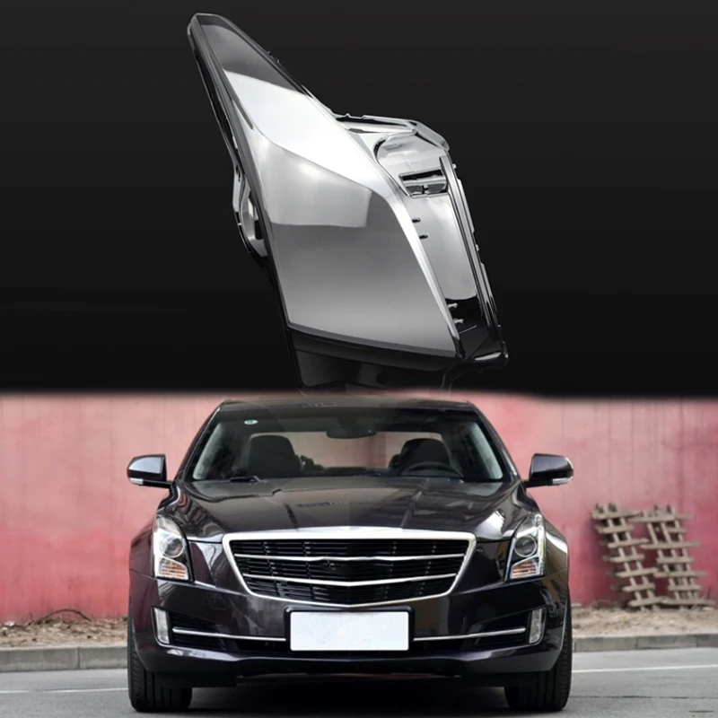 Для Cadillac ATS объектив абажур оболочка прозрачная фара Корпус Передняя крышка пластиковая фара корпус прозрачный 2013