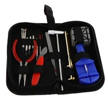 Набор многофункциональных инструментов для ремонта часов, 16 шт., чехол для часовщика, открывалка