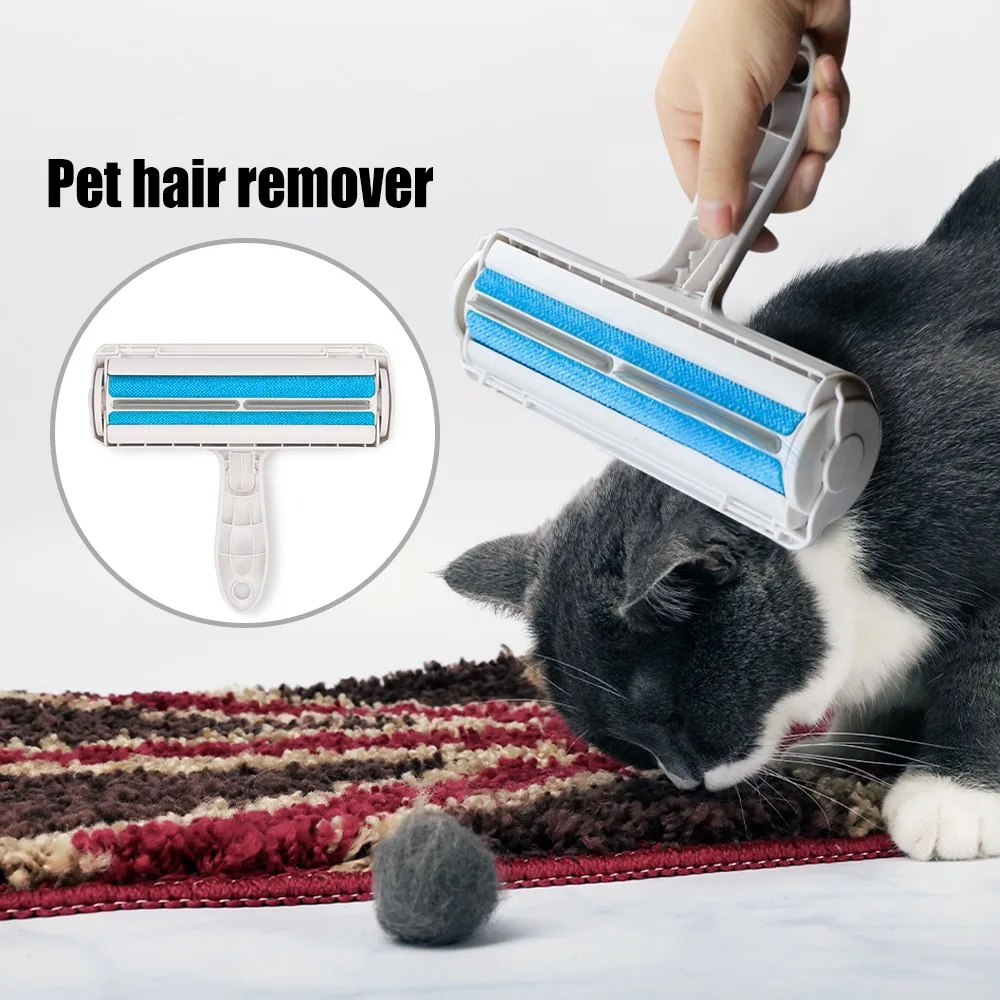 2way Pet Hair Remover Roller Removing Dog Cat Hair From Furniture Self