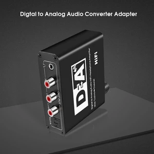 Image 5 - Caldecott DAC Optical Toslink Coaxial Bi directional Switch RCA 3.5mm Jack Digital to Analog Audio Adapter Converter