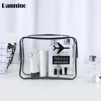 

Large Capacity Travel Cosmetic Bags TPU Waterproof Transparent Women Portable Toiletry Organizer Storage Makeup Bag Wash Pouch
