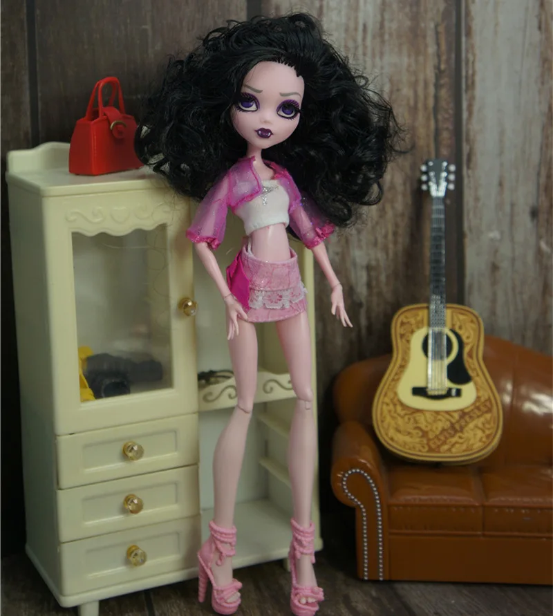 Модные детские аксессуары для куклы bjd, американский подарок для девочек, Одежда для куклы, повседневный костюм для куклы Monster High, оригинальные куклы 1/6 21 - Цвет: only doll clothes  H