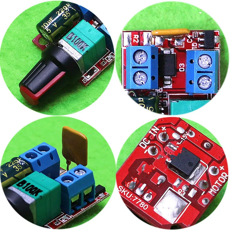 DC Motor Speed Controller Motor Speed Controller Electric Motor Speed Controller 5A 90W PWM 12V DC Motor Speed Controller Module