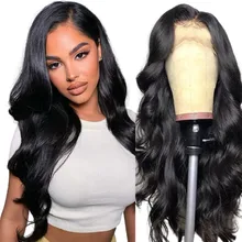 

32inch Body Wave Lace Front Wig Human Hair Wigs 13x4 hd Lace Frontal Wig For Black Women Brazilian Remy Pre-Plucked Hairline