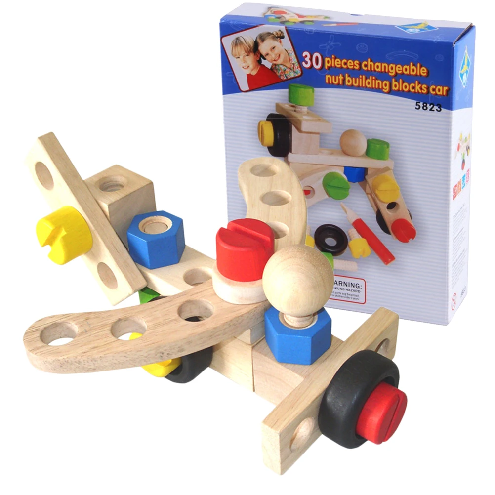 wooden nuts and bolts