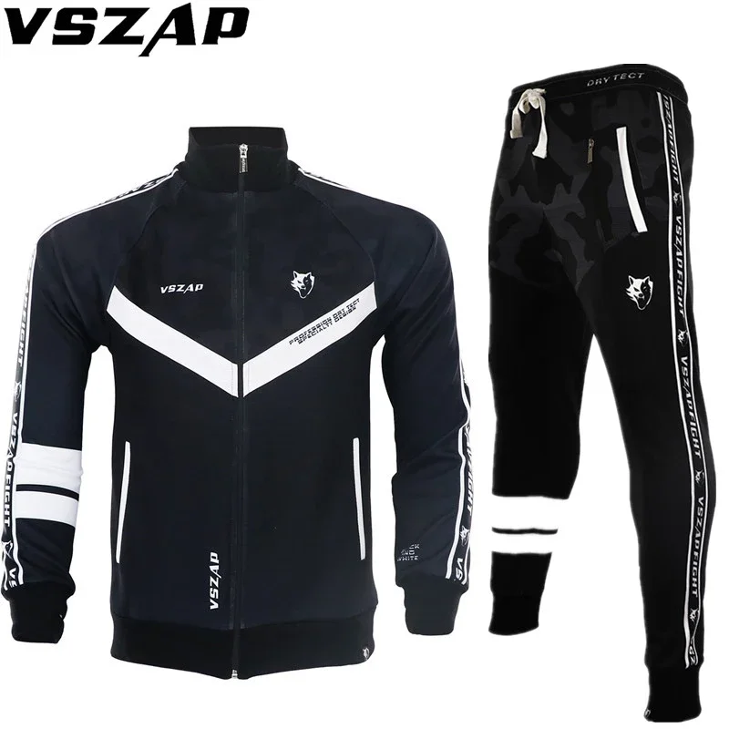 

VSZAP White Wolf MMA Hoodies Jacket Long Sleeve Hooded Sweatshirt Kickboxing Combat Fighter Training Boxing Tyson Sport Pants
