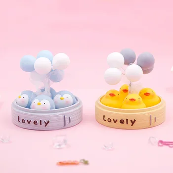 

Cute Steamer Shape Animal Ornament Creative Car Home Balloon Pig Duck Rabbit Penguin Decor Students Children Holiday Gifts