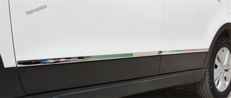 Lapetus Автомобильная Боковая дверь корпус молдинг ободок Защитная крышка отделка 4 шт. Аксессуары для экстерьера подходит для Suzuki Sx4 s-cross