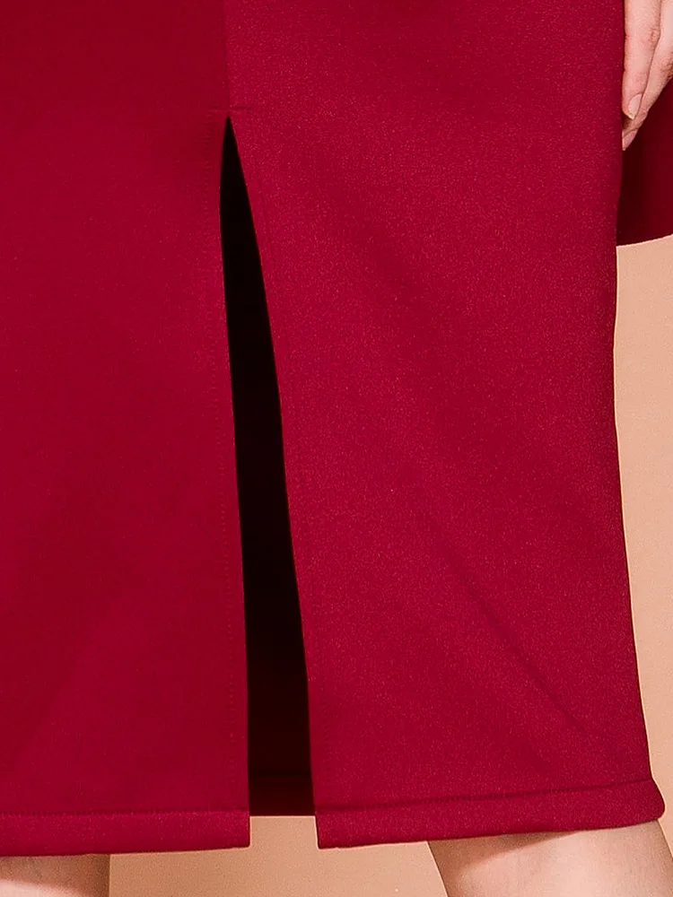 Missord, женское сексуальное платье с круглым вырезом, открытыми плечами и оборками, женское одноцветное облегающее платье FT19873