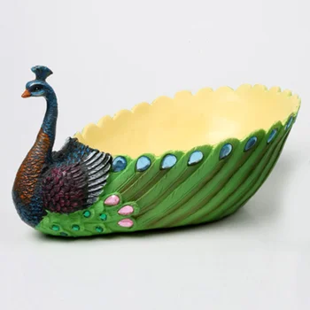 

1pc Peacock Pot Resin Handmade Succulent Plant Decorative Bonsai Pots Flower Pot Container Plant Pot