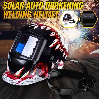 

Solar Auto-Darkening Welding Helmet Lens Mask Grinding Welder Protective Certified Hood Mask