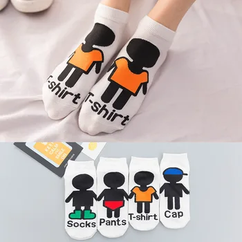 

Spring Summer Korean Version Kawaii Socks Women Japanese Japanese Harajuku Cartoon Picture Invisible Socks Cotton Meias 121205